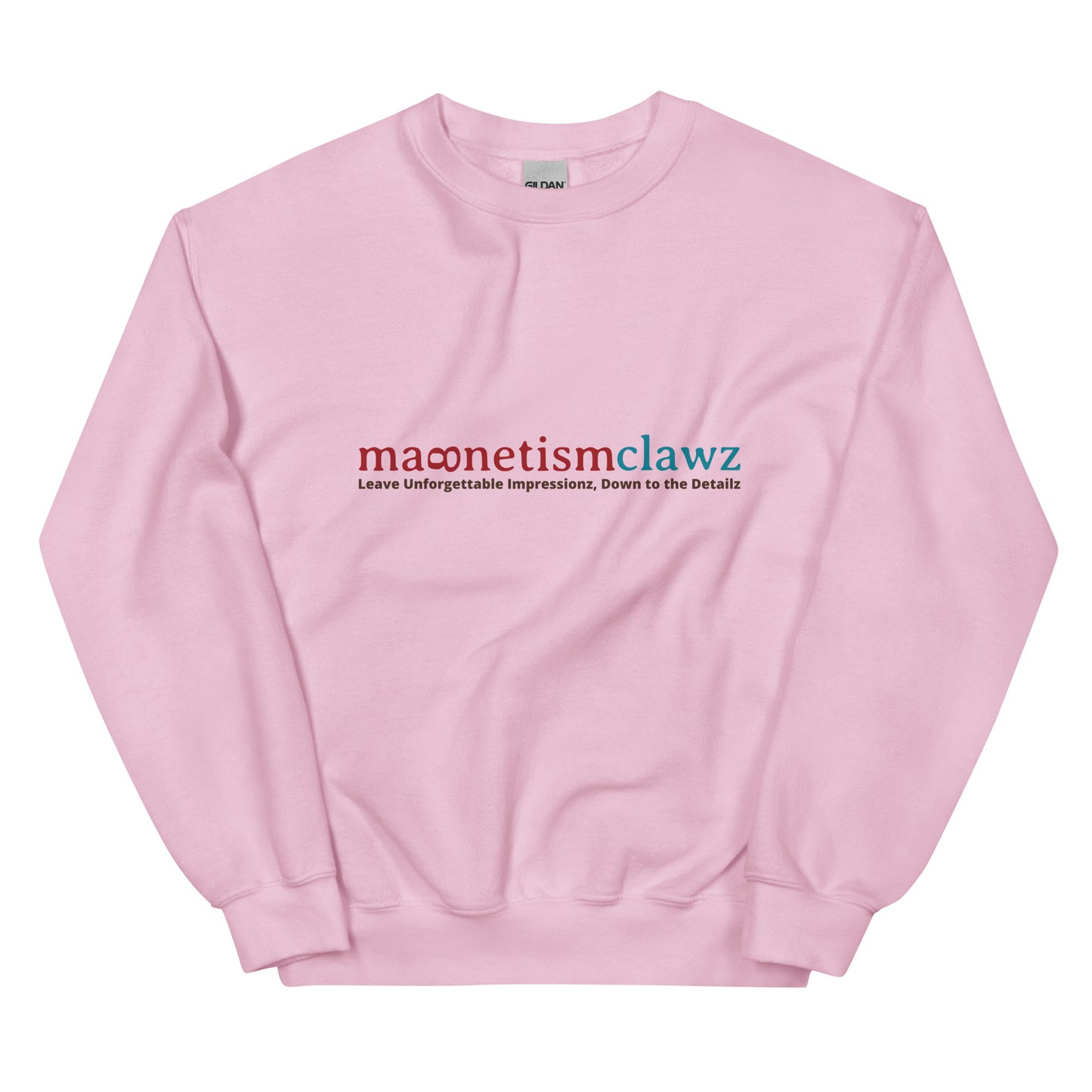 light pink crewneck sweatshirt